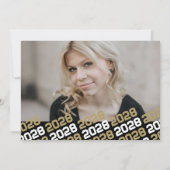 Zwart & Brons 4 Foto Afstuderen Aankondiging (Achterkant)