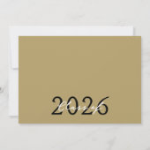 Zwart & Brons Fotofilmstrip Afstuderen Collage Kaart (Achterkant)