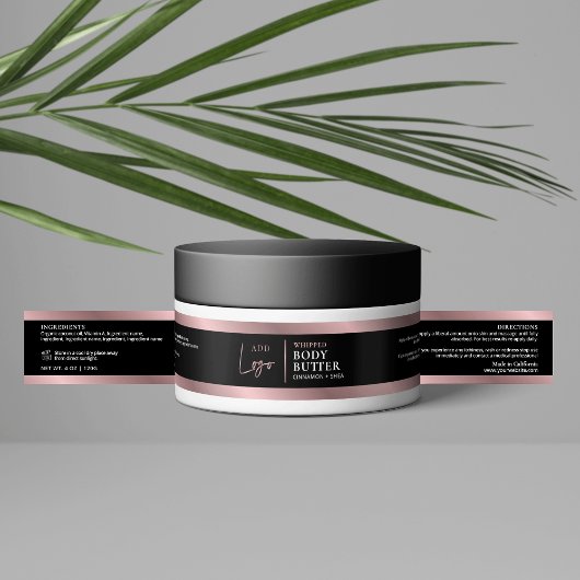 Zwart & Brons Roos Goud 4 OZ Pot Productlabel