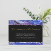 Zwart Bruiloft Kunst Accommodaties Informatiekaartje (Staand voorkant)