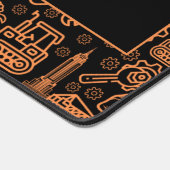 zwart-bruin Architectural Blueprint Engineer Bureaumat (Hoek)