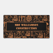 zwart-bruin Architectural Blueprint Engineer Bureaumat (Voorkant)