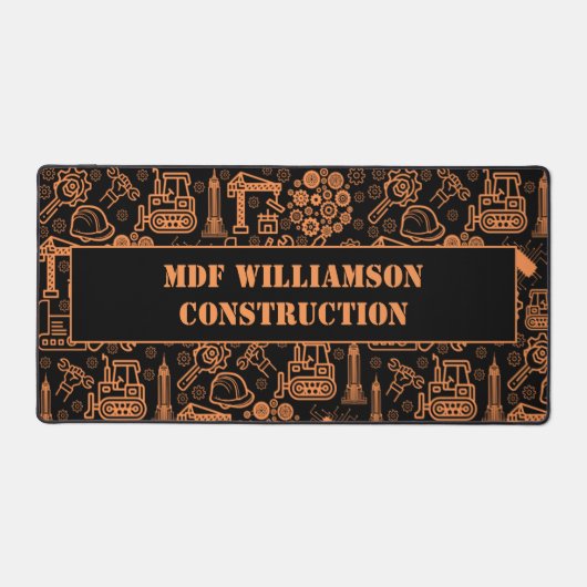 zwart-bruin Architectural Blueprint Engineer Bureaumat (Voorkant)