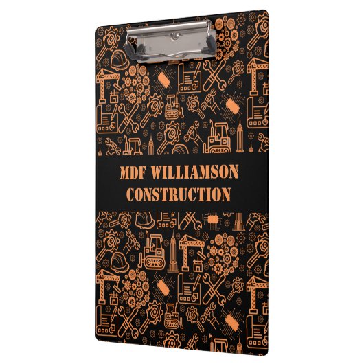 zwart-bruin Architectural Blueprint Engineer Klembord (Links)