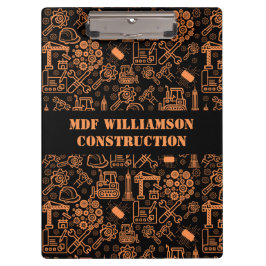 zwart-bruin Architectural Blueprint Engineer Klembord