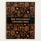 zwart-bruin Architectural Blueprint Engineer Planner (Voorkant)