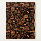 zwart-bruin Architectural Blueprint Engineer Planner (Achterkant)