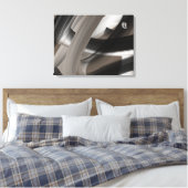Zwart Bruin Beige Abstract Canvas Afdruk (Insitu (Slaapkamer))
