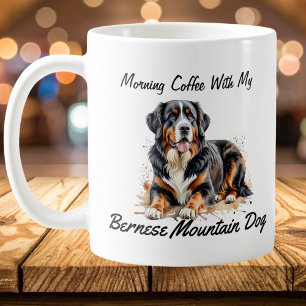 Zwart & Bruin Berner Sennenhond PERSONALISEREN Koffiemok