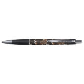 Zwart Bruin Crème Koeienprint Pen (Achterkant)