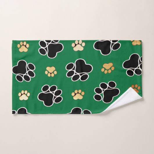 Zwart-bruin en bruin papier voor honden bad handdoek (Handdoek)