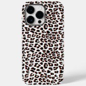 Zwart bruin en wit luipaardprint Case-Mate iPhone case (Achterkant)