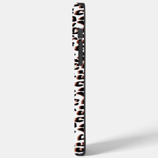 Zwart bruin en wit luipaardprint Case-Mate iPhone case (Achterkant / Links)