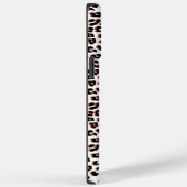 Zwart bruin en wit luipaardprint Case-Mate iPhone case (Achterkant / Rechts)