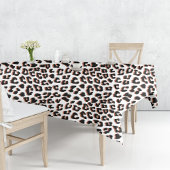 Zwart bruin en wit luipaardprint tafelkleed
