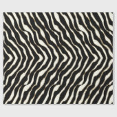 Zwart bruin en witte zebra printpapier cadeaupapier (Vlak)