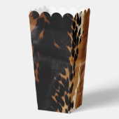 Zwart Bruin Goud Koeienhuid Bedankdoosjes (Achterkant)