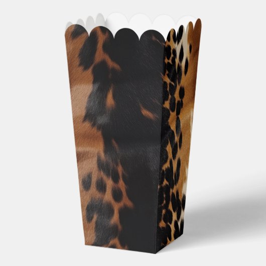 Zwart Bruin Goud Koeienhuid Bedankdoosjes (Voorkant)