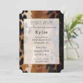 Zwart Bruin Goud Koeienhuid Zuidwest Kaart (Staand voorkant)