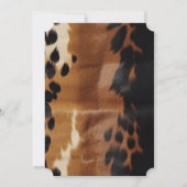 Zwart Bruin Goud Koeienhuid Zuidwest Kaart (Achterkant)