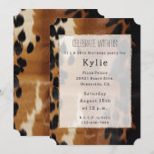 Zwart Bruin Goud Koeienhuid Zuidwest Kaart (Voorkant / Achterkant)