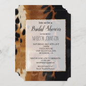 Zwart Bruin Goud Koeienhuid Zuidwesten Kaart (Voorkant / Achterkant)