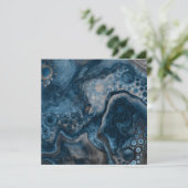 Zwart, bruin, grijs en blauw Abstract modern (Staand voorkant)