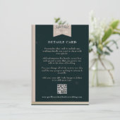  zwart bruin hoofdstuk pagina bruiloft Kaart invoe (Staand voorkant)