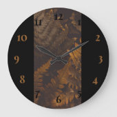 Zwart-bruin klassieker grote klok (Voorkant)