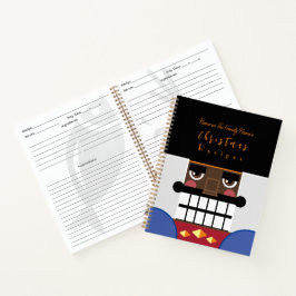 Zwart Bruin Notenkraker Kerst Recepten Kookboek Notitieboek