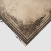 Zwart Bruin Paard Decoupage Tissue Papier (Detail)