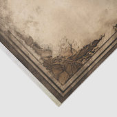 Zwart Bruin Paard Decoupage Tissue Papier (Detail)