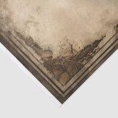 Zwart Bruin Paard Decoupage Tissuepapier (Detail)