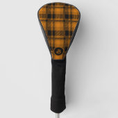 Zwart-bruin patroon golfheadcover (Voorkant)
