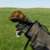 Zwart-bruin patroon golfheadcover (Insitu)