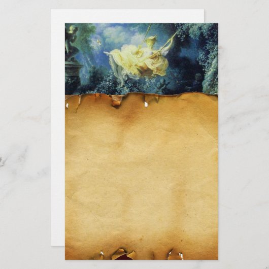 ZWART, bruin perkament, groen blauw geel Briefpapier