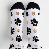 Zwart-bruine hondenpootjes sokken (Top)