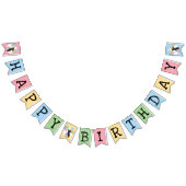 Zwart Brussels Griffon Hond Verjaardag Vlaggetjes (Alle)