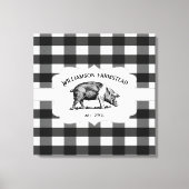 Zwart buffalo Speld Boerderij Spijdoek Afdrukken (Voorkant)