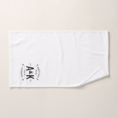 Zwart Buffel Check en boerderij Pijl Monogram Bad Handdoek (Handdoek)