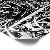 zwart buitenaards gras perfect poster (Hoek)