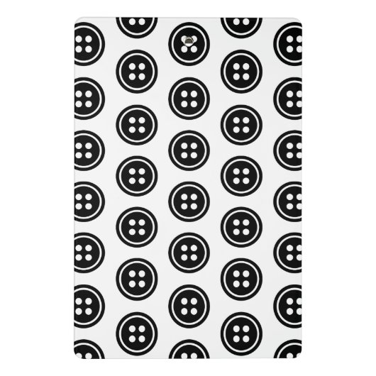 Zwart Button Mini Klembord (Achterkant)