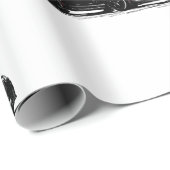 Zwart C7 Corvette inpakpapier (Rol Hoek)