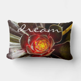 Zwart Cactus Photo Dream Quote Script Bold Modern Kussen