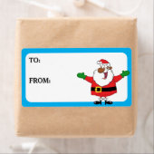 Zwart cadeauetiket voor kerstcadeautjes etiket (Insitu)