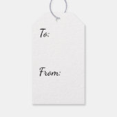Zwart Cadeaulabel (Achterkant)