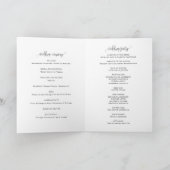 Zwart Calligrafiescript Weddenschap Boklet Programma (Binnen)