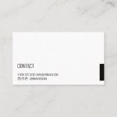 Zwart Camera Fotografie Professionele Fotograaf Visitekaartje (Achterkant)