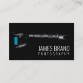 Zwart Camera Fotografie Professionele Fotograaf Visitekaartje (Voorkant)