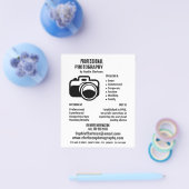 Zwart camerapictogram, fotograaf, fotografische hi flyer (Enkel)